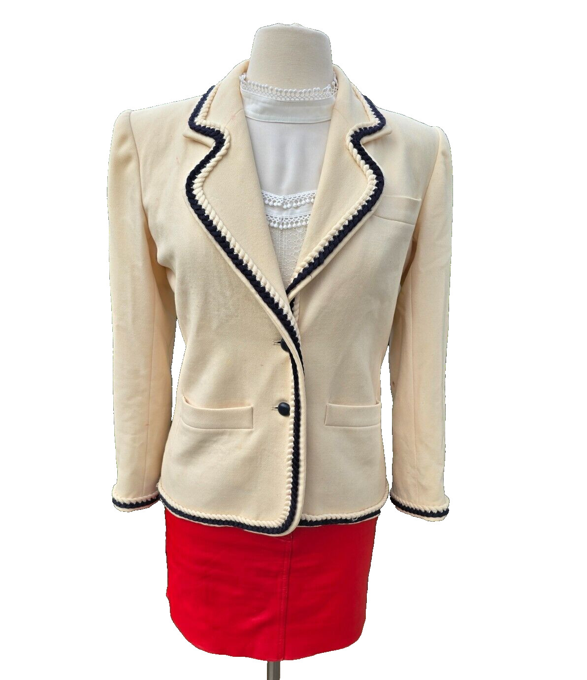 Vintage YSL Yves Saint Laurent Ladie's Blazer Jacket SZ 38 RIVE GAUCHE 70's/80's
