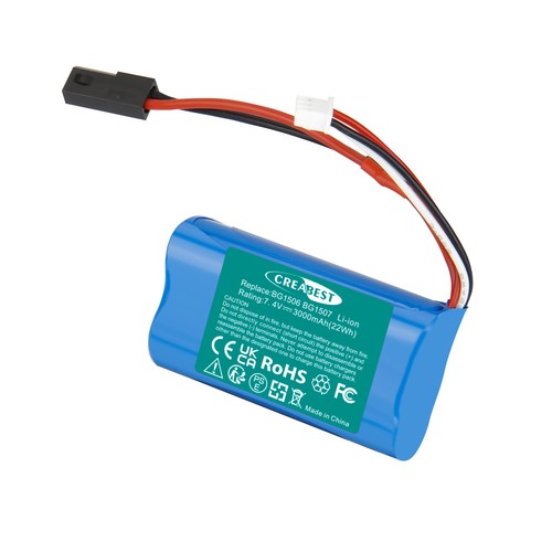 2x 3000mAh 7.4V Lipo Batería con Cable de Carga para SUBOTECH BG1506 BG1507 BG1513 RC Car - Imagen 9 de 21