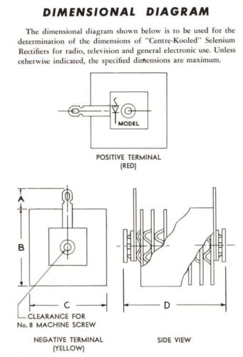 Sarkes-Tarzian - S-490C - Selenium Metal Fin Rectifier, Surge Arrester, Snubber. - Picture 6 of 7