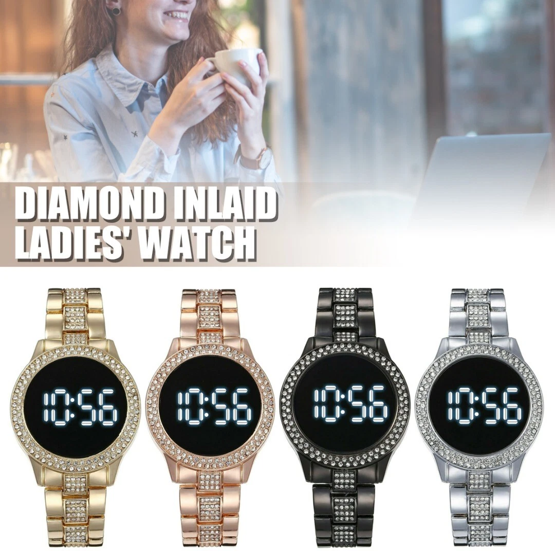 New Ladies Wrist Watch Bracelet LED Digital Women s Casual Dress