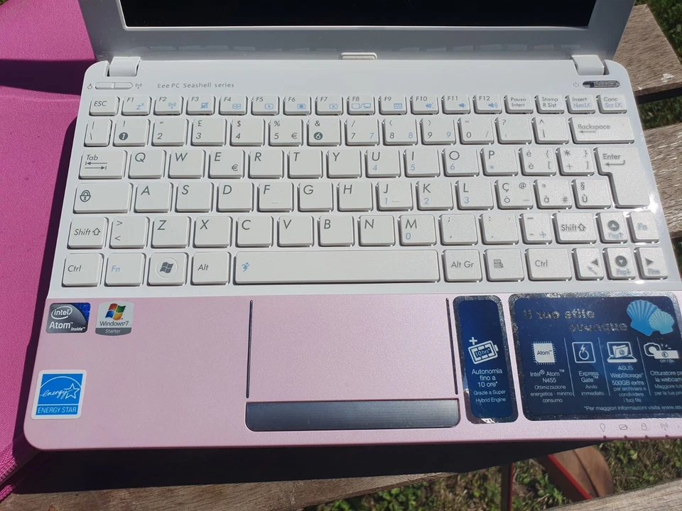 ASUS computer rosa con custodia e mouse - Immagine 4 di 4