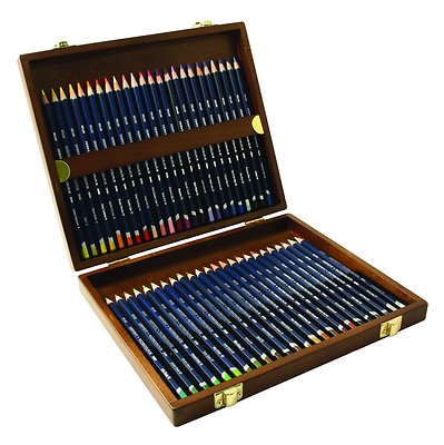 Derwent Aquarellstifte 48 Holzkasten NEU VERBESSERT