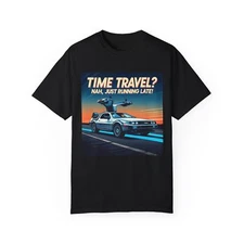 DeLorean DMC-12 (Back to the Future) Funny Time Travel T-Shirt, Unisex Graphic