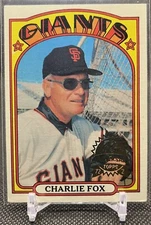 2021 Topps Heritage CHARLIE FOX 1972 50th Anniversary Buybacks! Giants