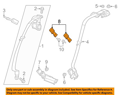GM OEM 16-20 CT6 Restraint Systems Rear Seat Belts-Buckle 19332731