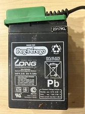 Peg-Perego - 6 Volt - 2317KL child’s Toy Battery -tested 6 Volts! - W/charger