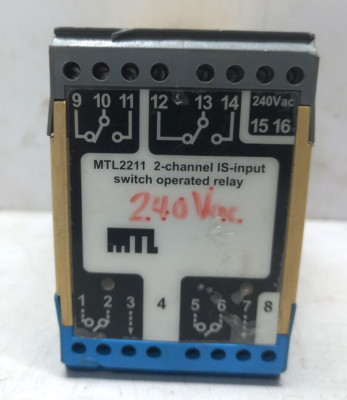 Mtl 2211 Switch Operated Relay 2-channel IS-input 240Vac | eBay Australia
