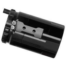 Black Auto Oil Catch Can Breather Reservoir with Mounting Parts Aluminium Alloy