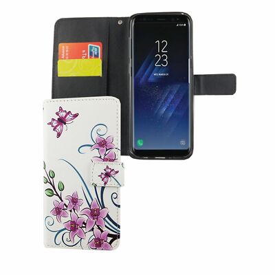 Phone Case for Samsung Galaxy S8 Plus Case Wallet Cover 360 Case White