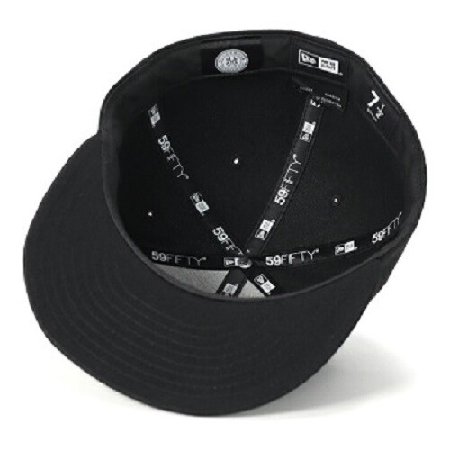 NEW ERA59FIFTY Fit Cap Kabuki giapponese Kanji logo nero Giappone berretto da baseball nero - Foto 4 di 5