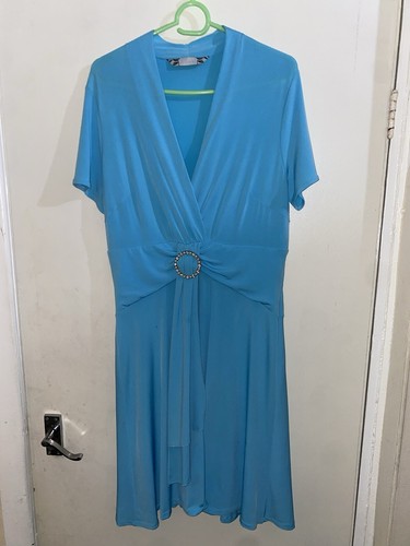 JOANNA HOPE MAXIKLEID GRÖSSE 12 JERSEY PARTY TÜRKIS BLAU FORMELLES KLEID TRÄGERLOS - Bild 11 von 21
