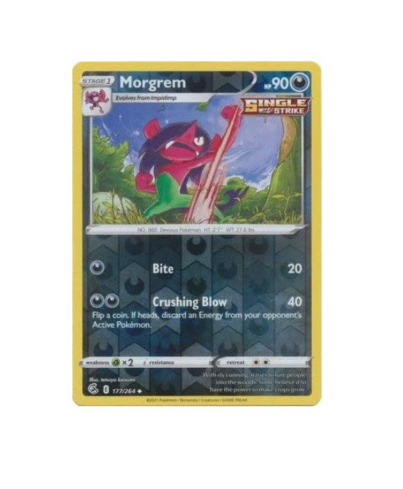 Pokemon - Morgrem -177/264 - Reverse Holo - Fusion Strike - NM/M