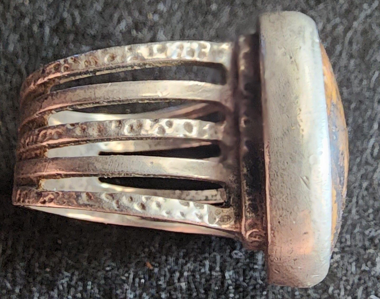 SILPADA Sterling Silver Bronzite Stone Ring Size … - image 7