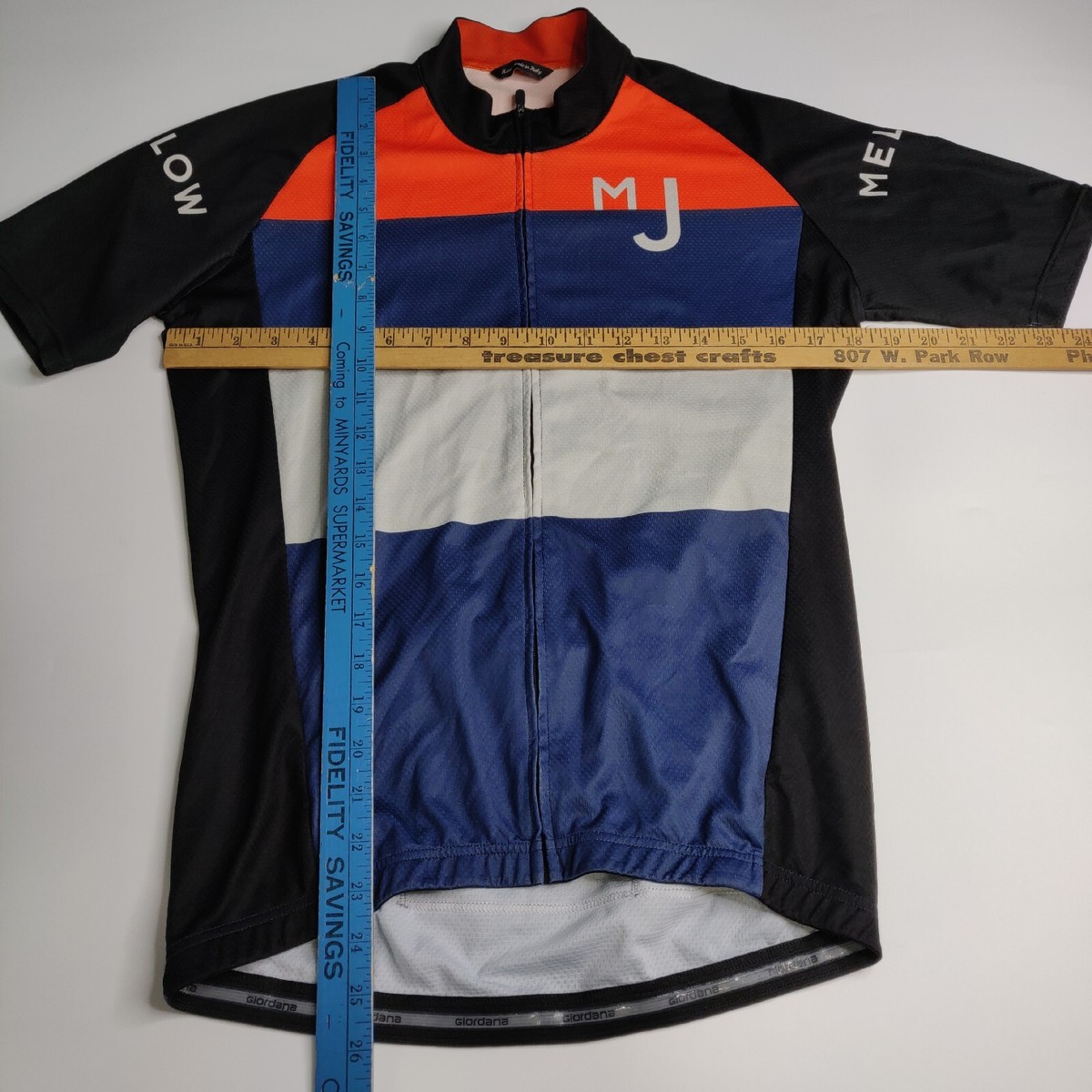 Mellow Johnny's Cycling Jersey Biking Bike Cycle Sz M Full