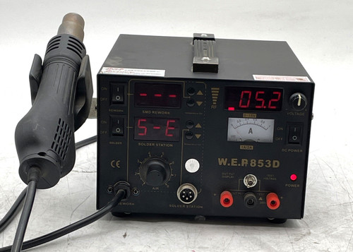 WEP 853D Soldering Station 3 in 1 Solder, Voltage Tester, SMD Rework