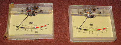 1 Matched Pair Sharp/Optonica RT2050U analog VU Meters very good tested w bezel