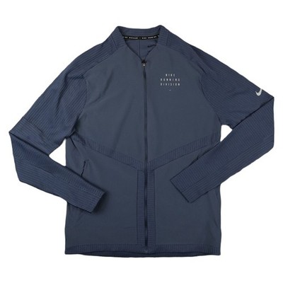 Nike Jacket Men MEDIUM Blue Dri Fit Run Division Element Full Zip Running Size M