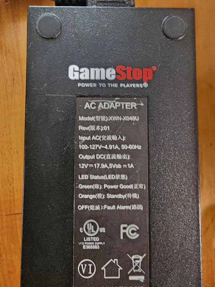 Game Stop Microsoft Xbox One Power Supply AC Adapter Model XWN-X048U Tested Work - Image 4 of 4