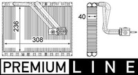 Mahle AE 127 000P Verdampfer, Klimaanlage FüR MERCEDES-BENZ