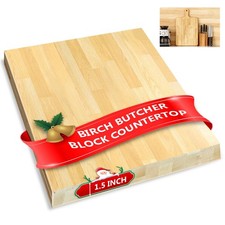 Butcher Block Countertop Solid Wood Table Birch Countertop Cutting Board for DIY