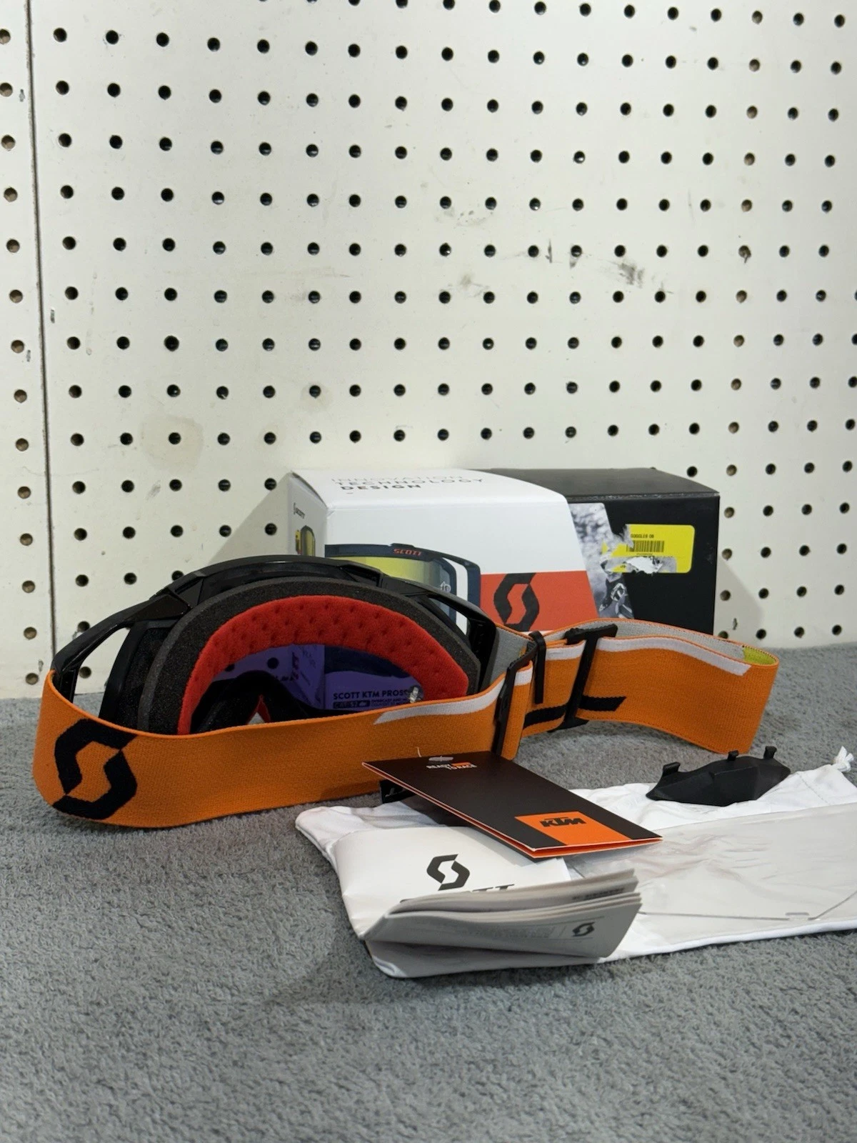 KTM POWERWEAR SCOTT PROSPECT GOGGLE Orange - Yellow Chrome Lens