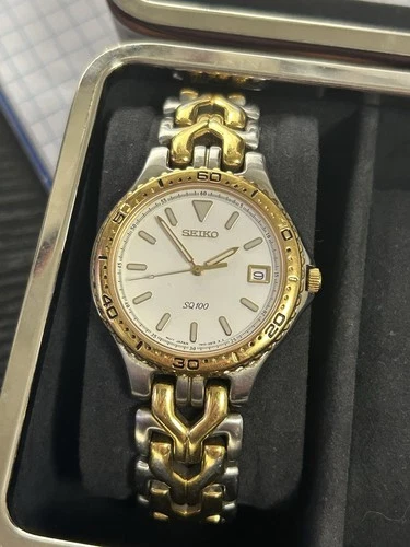 Seiko Men's Vintage Quartz Watch SQ100 7n42-6B10