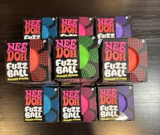 Needoh FUZZ BALL The Velvet Squeeze Nee Doh Squish Ball RANDOM COLOR Fuzzball