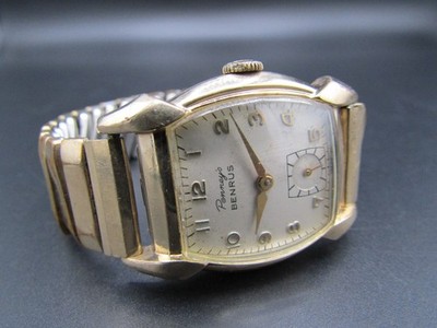 Vintage Rare Gents Benrus Penney's Cal. DN21 Sub Second 17 Jwl Swiss Made Watch