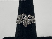 925 Sterling Silver Ring Size 5.75 w/Marcasite 2g