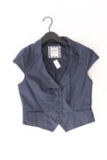✅ Esprit Regular Weste für Damen Gr. 38, M blau aus Baumwolle ✅