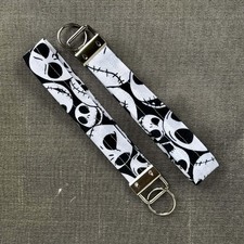 Handmade Nightmare Before Christmas Jack Wrist Keyfob / Wristlet Keychain