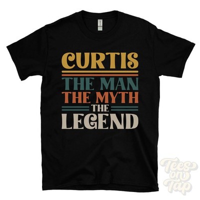 CURTIS THE MAN MYTHOS THE LEGEND T-SHIRT Herren Name Geschenk für Ihn Bruder Papa Sohn