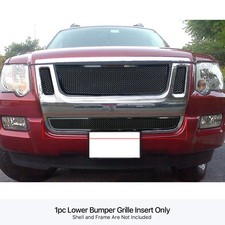 For 2007-2010 Ford Explorer Sport Trac Bumper Stainless Black Mesh Grille Insert For 2007-2010 Ford Explorer Sport Trac Bumper Stainless Black Mesh Grille Insert