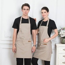Unisex Kitchen Chef Apron Waterproof Cooking Grill Restaurant Cafe Work Uniform