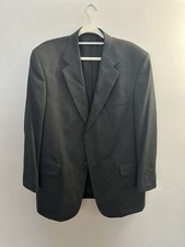 Stafford Mens Blazer 44R Gray Wool Blend Traveller Plus Sport Coat Jacket