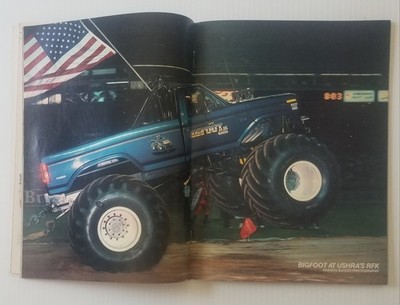 PULLING POWER MAGAZINE Oct 1985 BIGFOOT 2 PAGE POSTER VG Condition SAMSON 1  2B