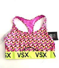 Victoria's Secret VSX The Player Racerback Sport Bra Multi Chevron