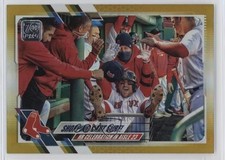 2021 Topps Gold Foil Michael Chavis Checklist #436 19fv