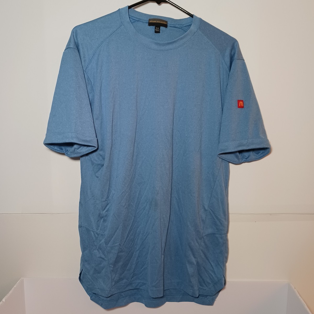 McDonald's Apparel Collection Work Uniform Blue Short Sleeve T