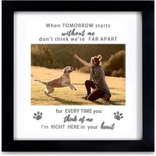 8x8 Dog Memorial Picture Frame, Pet Sentiment Memorial Gifts for Loss of Dog, Pe