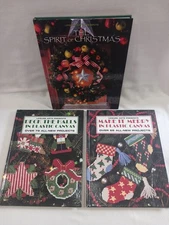 Leisure Arts Presents (3 Book Lot) The Spirit of Christmas Deck The Halls HC VGC
