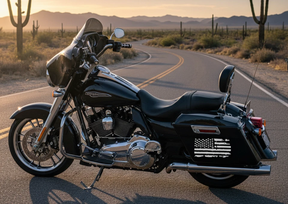 American Flag Vinyl Decal for Truck Car Boat RV SUV VAN Trailer – MADE IN USA - Image 3 of 4