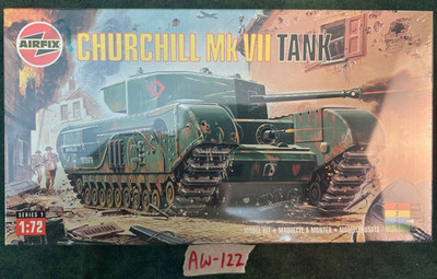 1/72 Airfix Churchill Mk VII Tank (Factory Sealed) Lot AW-122