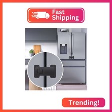 Fridge Locks for Kids, Child Proof Refrigerator Lock, Baby Safety French Fridge