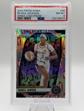 🏀 2024 WNBA Panini Prizm - Rickea Jackson WNBA Logo #60 (RC) SP PSA 8!