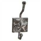 Park Designs Primitive Star Cast Single Wall Hook Whitewashed Tin