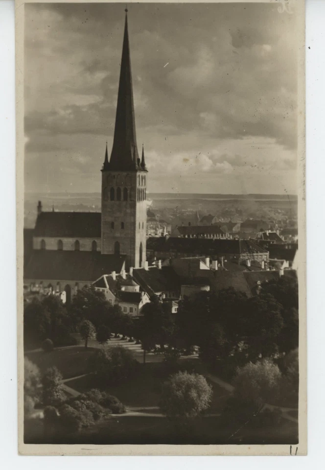 SUPERB 1928 ESTONIA-TALLIN TO ITALY MULTIPLE STAMPS 12M FOREIGN RATE POSTAL CARD - Image 2 of 2