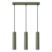 Pendelleuchte Stahl OlivgrüN GU10 Esszimmer Esstisch 45 Cm HäNgelampe Wohnzimmer