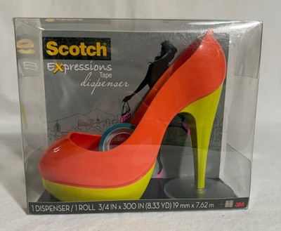 Rare 2012 High Heel Scotch Expressions Tape Dispenser w 1 Roll of 3m Tape NEW