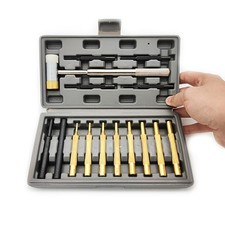 For Watchmaking Tool 15 Piece Roll Pin Punch Set with Organized Storage